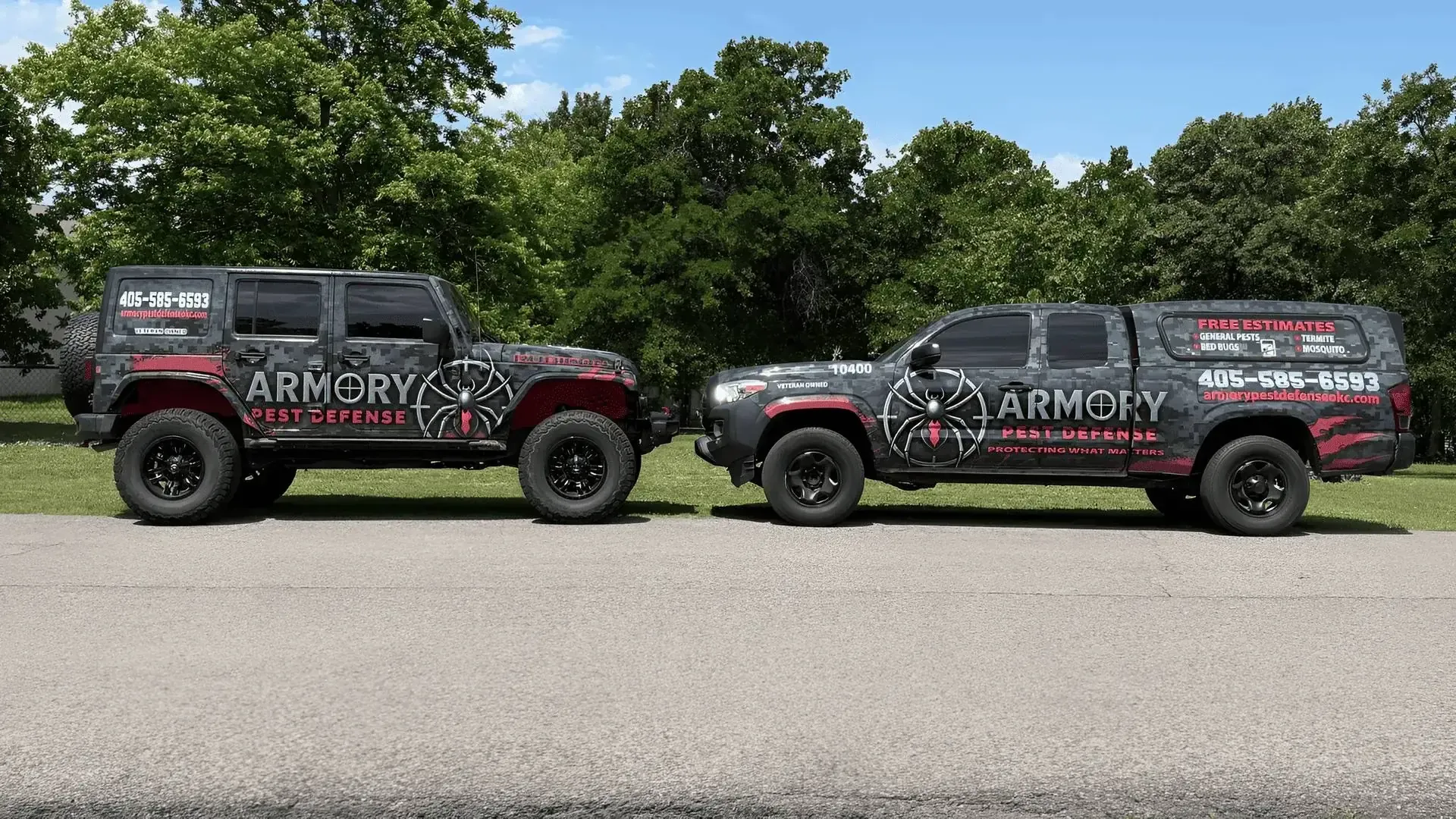 Armory Pest Defense technician protecting an Oklahoma City home